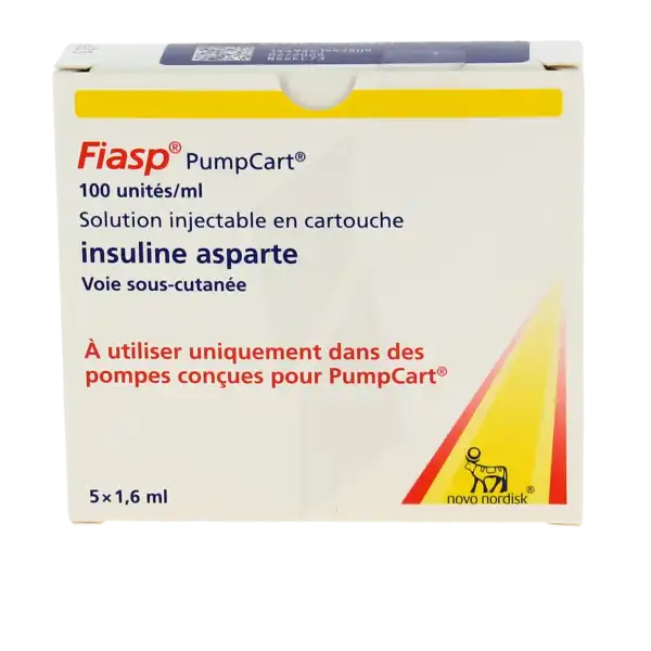 Fiasp Pumpcart 100 Unités/ml, Solution Injectable En Cartouche