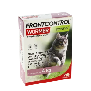 Frontcontrol Wormer Comprimés Chat B/2