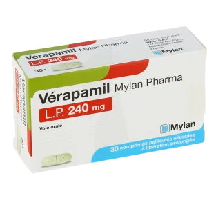 Verapamil Viatris Lp 240 Mg, Comprimé Pelliculé Sécable à Libération Prolongée