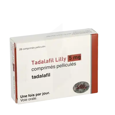 TADALAFIL LILLY 5 mg, comprimé pelliculé