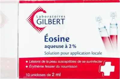 Eosine Aqueuse Gilbert 2 % S Appl Loc 10unid/2ml à ANNEMASSE
