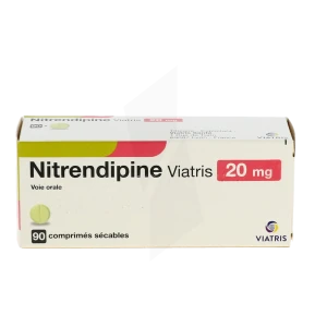 Nitrendipine Viatris 20 Mg, Comprimé Sécable