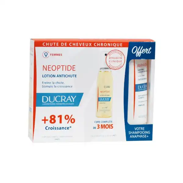 Neoptide Lot Capill Chute De Cheveux Chronique 3fl/30ml + Shamp