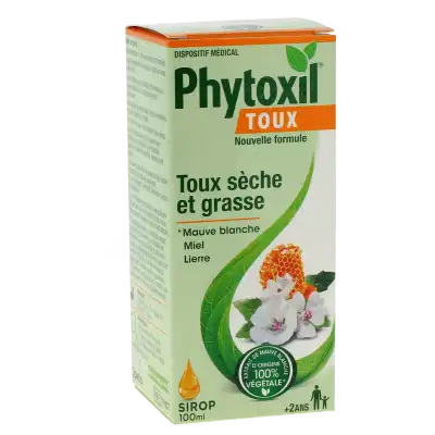 Phytoxil Toux Sucre Nouvelle Formule Sirop Adulte Enfant + 2 Ans Flacon De 100 Ml à Paris