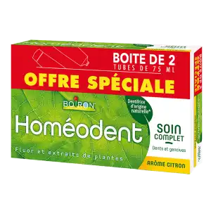 Boiron Homéodent Soin Complet Dentifrice Citron 2t/75ml à Clermont-Ferrand