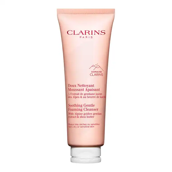 Clarins Doux Nettoyant Moussant Apaisant Peaux Très Sèches Ou Sensibles 125ml