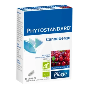 Pileje Phytostandard - Canneberge 20 Gélules Végétales
