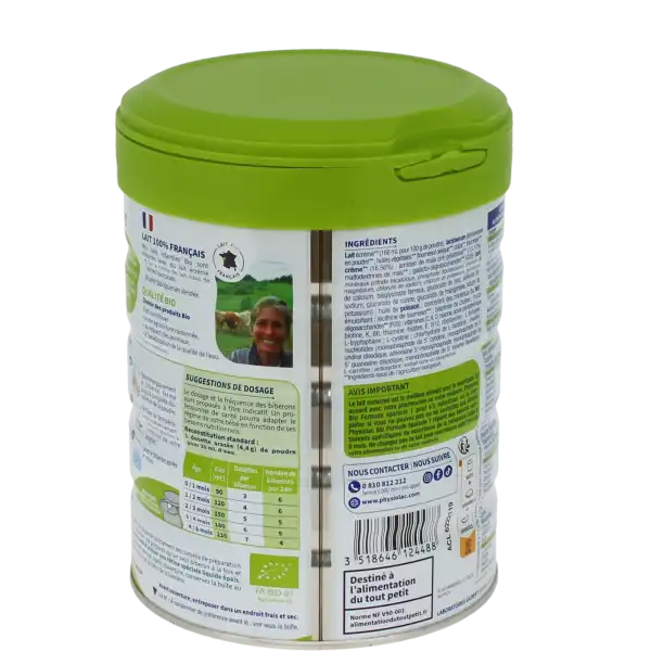 Physiolac Bio 1 Epaissie Lait Pdre B/800g