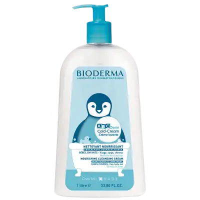 Bioderma Abcderm Cold-cream Lavante Crème Lavante Nourrissante Pour Bébé 1l à UGINE