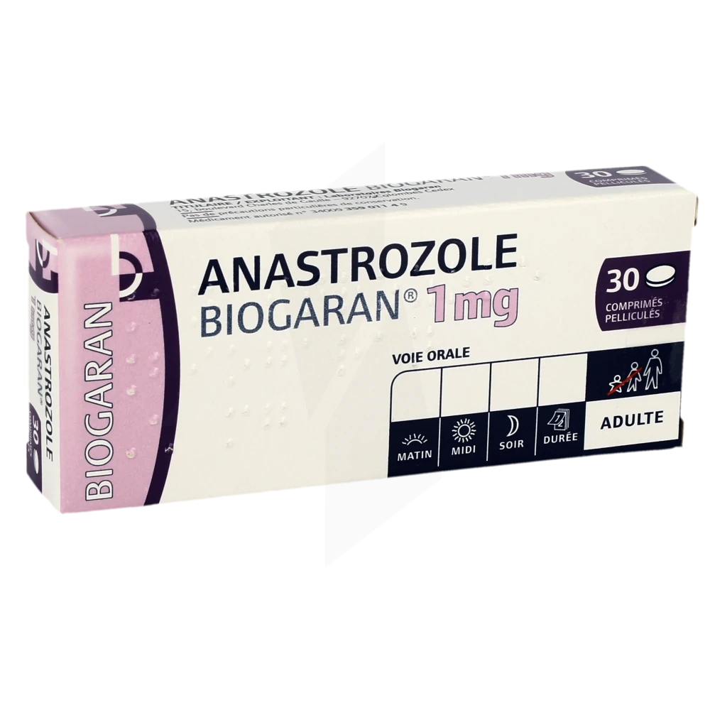 Anastrozole Biogaran 1 Mg, Comprimé Pelliculé