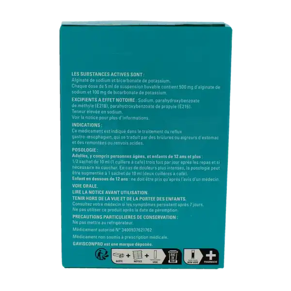 Gavisconpro Menthe, Suspension Buvable En Sachet