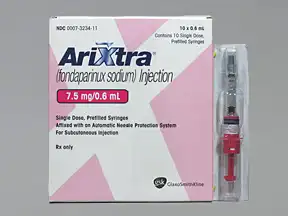 Arixtra 7,5 Mg/0,6 Ml, Solution Injectable En Seringue Pré-remplie à Paris