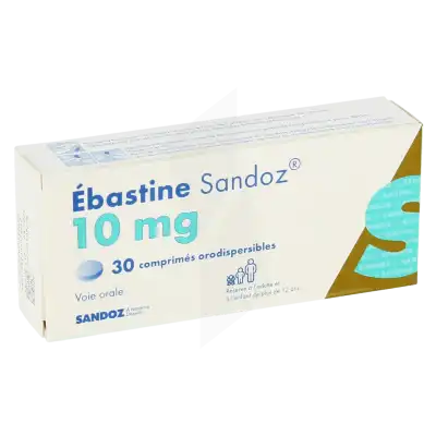 Ebastine Sandoz 10 Mg, Comprimé Orodispersible à Sèvres