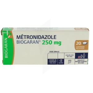Metronidazole Biogaran 250 Mg, Comprimé Pelliculé