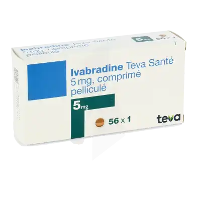 Ivabradine Teva Sante 5 Mg, Comprimé Pelliculé à Eysines
