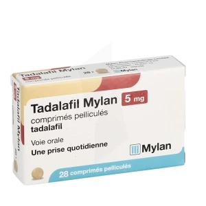 Tadalafil Mylan 5 Mg, Comprimé Pelliculé