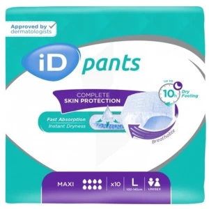Id Pants Culottes Absorbantes Maxi Taille L Sachet/10