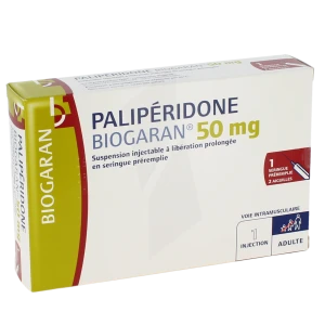 Paliperidone Biogaran 50 Mg, Suspension Injectable à Libération Prolongée En Seringue Préremplie