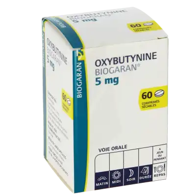 OXYBUTYNINE BIOGARAN 5 mg, comprimé sécable