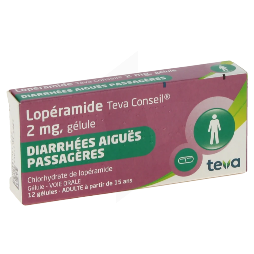 Loperamide Teva Conseil 2 Mg, Gélule
