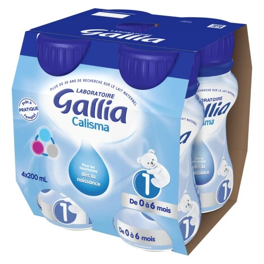 Pharmacie De La Poste - Parapharmacie Gallia Calisma 1 Lait Liquide 4  Bouteilles/500ml - Ris-Orangis