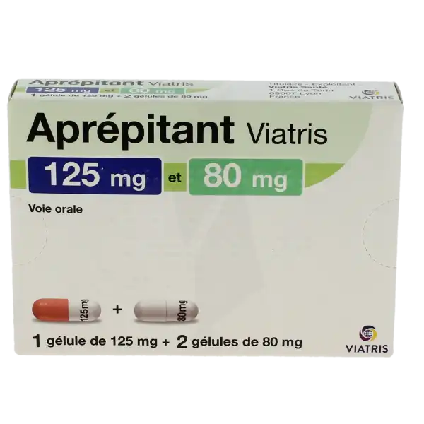 Aprepitant Viatris 125 Mg, Gélule Et Aprepitant Viatris 80 Mg, Gélule