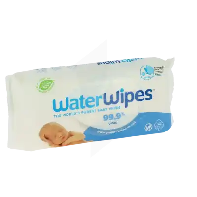 Waterwipes Lingettes Biodégradables Bébé Paquet/60 à Mûrs-Erigné