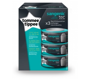 Tommee Tippee Sangenic Tec Poubelle Recharge Vert Opaque B/3