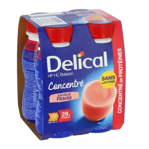 Delical Boiss Hphc Ct Nutrim Fraise 4 Bouteilles De 200 Ml à Ottmarsheim