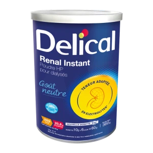 Delical Renal Instant Aliment Diététique Pour Dialysé B/360g Dosette