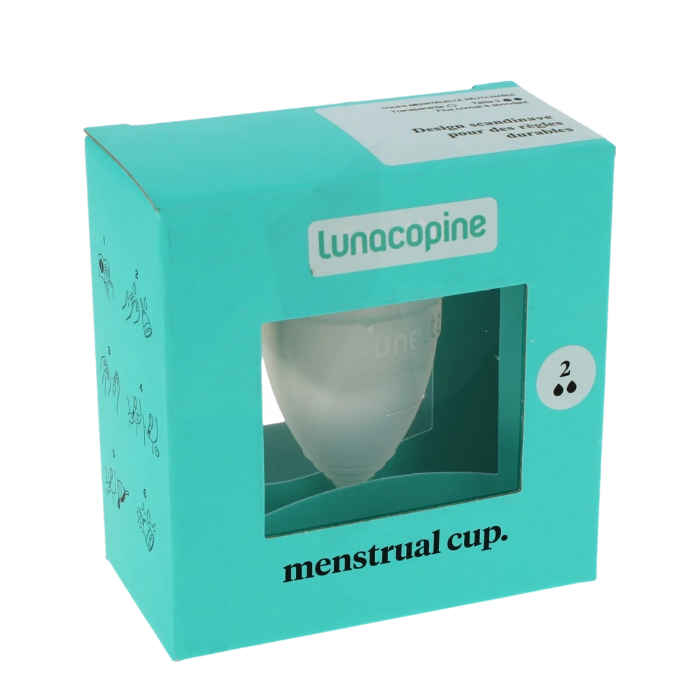 Lunacopine Coupelle Menstruelle Transparente T2 B/1