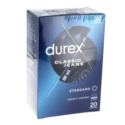 Durex Classic Jeans PrÉservatif LubrifiÉ B/20 à Voiron