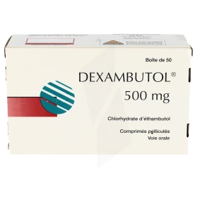 Dexambutol 500 Mg, Comprimé Pelliculé