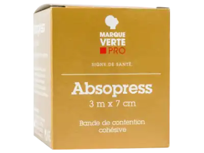 Absopress Bande Contention Cohésive 3,5m X 10cm  Blanc à Toulouse
