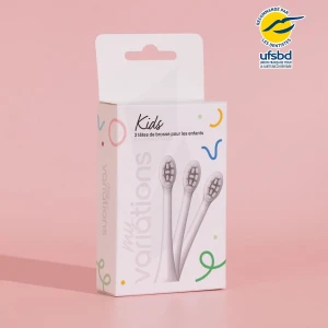 Myvariations Kids Tête De Brosse à Dents électrique Blanc Recharge B/3