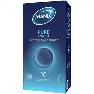 Manix Pure Préservatif B/10 à LA VALETTE DU VAR