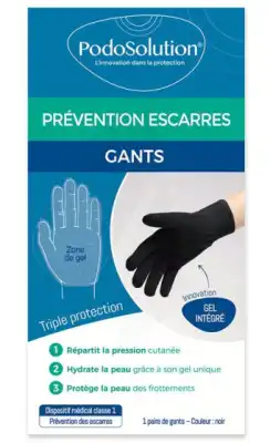 Podosolution Gant Prévention Escarres Noir S à LES ANDELYS