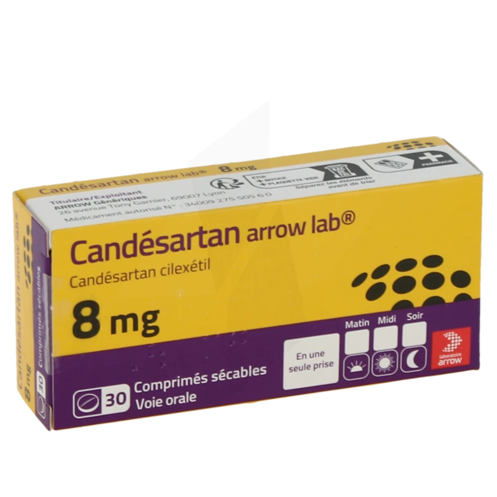 Candesartan Arrow Lab 8 Mg, Comprimé Sécable