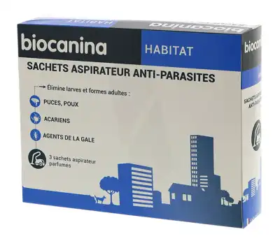 Biocanina Ecologis Aspirateur Sachet Anti-parasites B/3 à Saint-Gratien