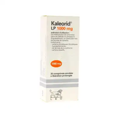 KALEORID LP 1000 mg, comprimé à libération prolongée
