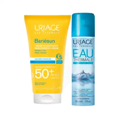 Uriage Bariesun Spf50+ Crème Hydratante T/50ml+eau Thermale à Saint-Maximin