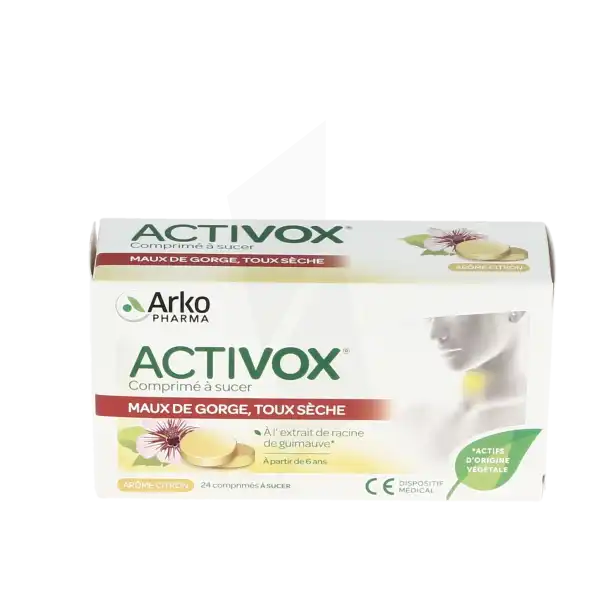Arkopharma Activox Comprimés à Sucer Citron B/24