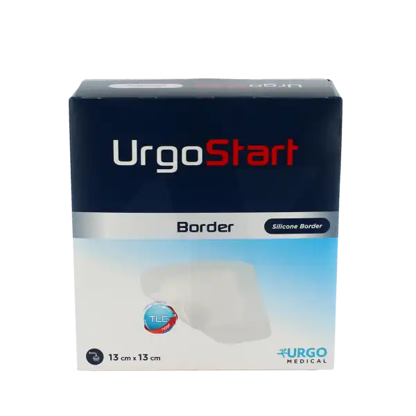 Urgostart Border Pansement Hydrocellulaire Adhésif 13x13cm B/16