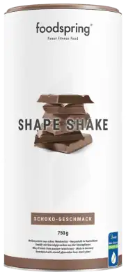 Foodspring shape shake chocolat