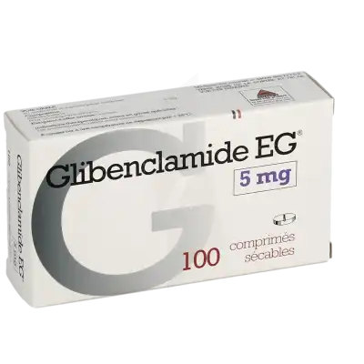 GLIBENCLAMIDE EG 5 mg, comprimé sécable
