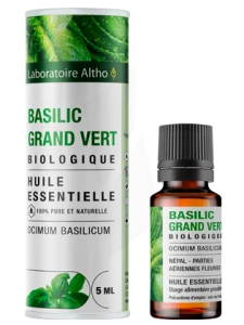 Laboratoire Altho Huile Essentielle Basilic Grand Vert Bio 5ml