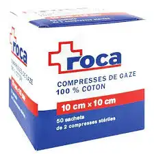 Roca, 10 Cm X 10 Cm, Sachet De 2, 50 Sachets, Bt 100
