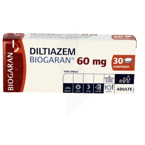 Diltiazem Biogaran 60 Mg, Comprimé
