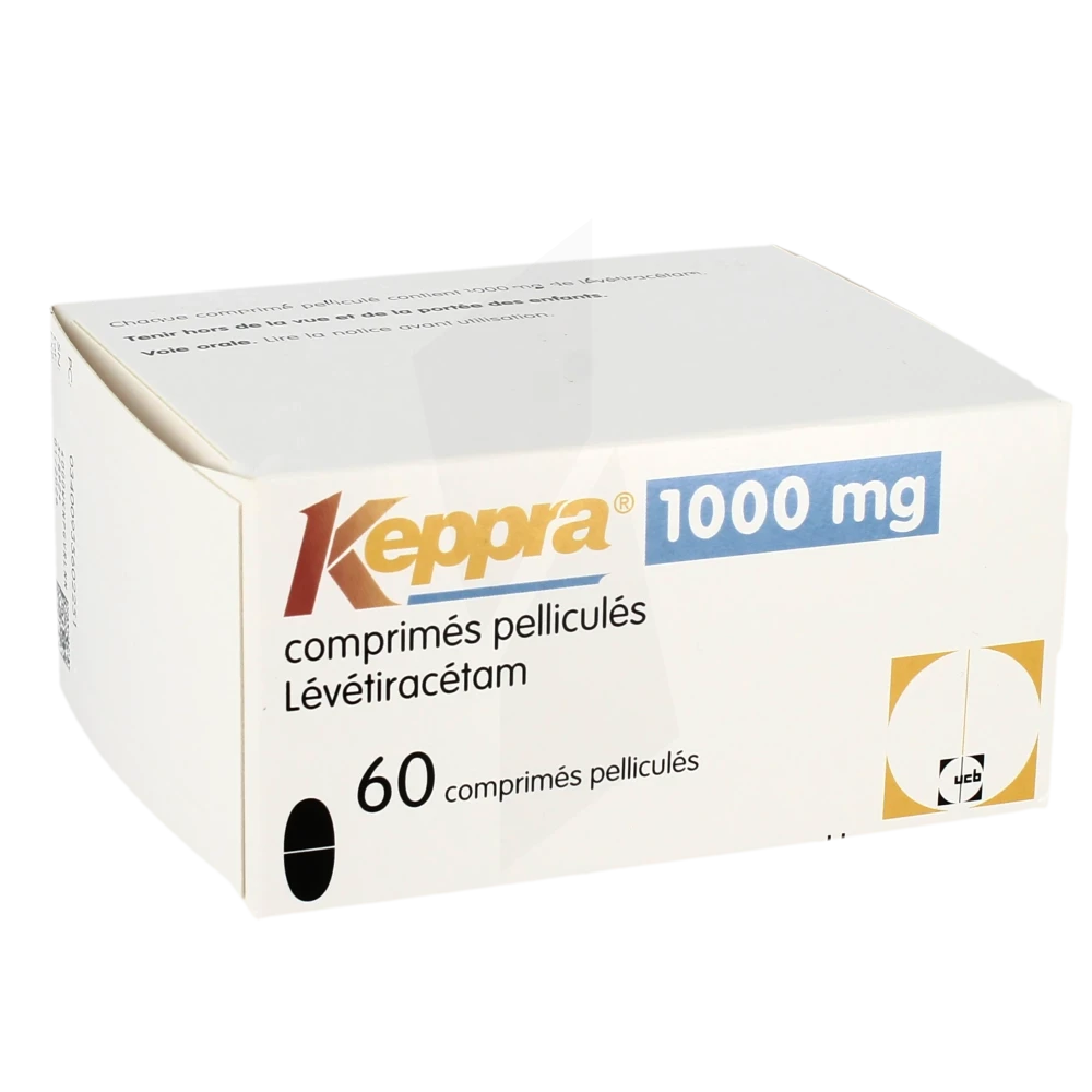 Keppra 1000 Mg, Comprimé Pelliculé