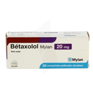 Betaxolol Viatris 20 Mg, Comprimé Pelliculé Sécable